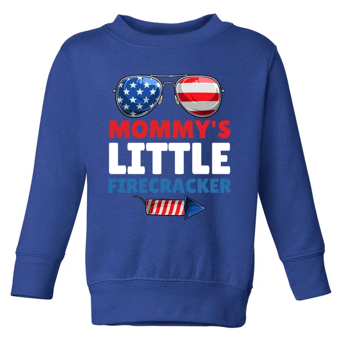 Mommys Of Little Firecracker Family Matching 4th Of July Gift Toddler Sweatshirt