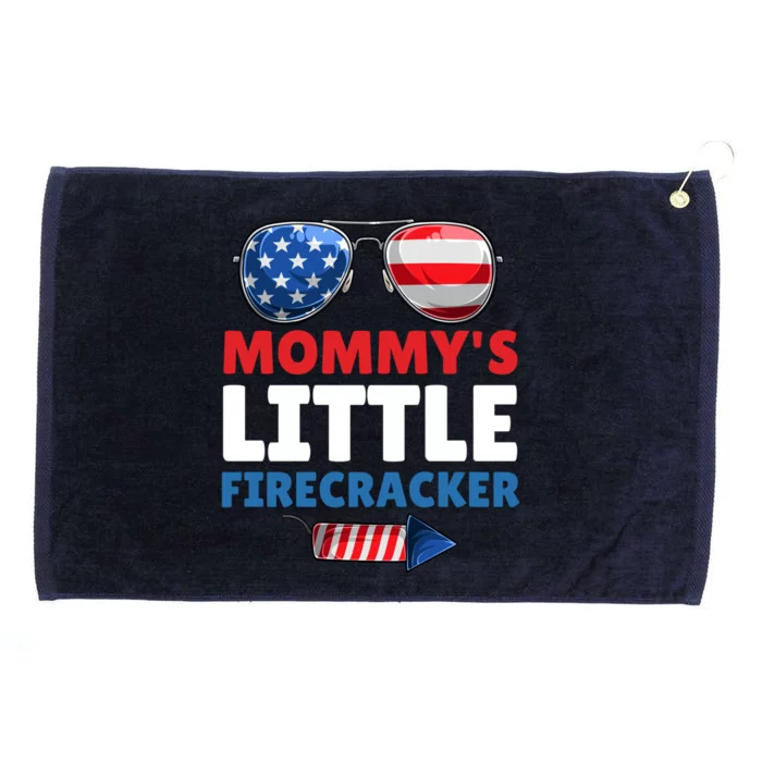 Mommys Of Little Firecracker Family Matching 4th Of July Gift Grommeted Golf Towel