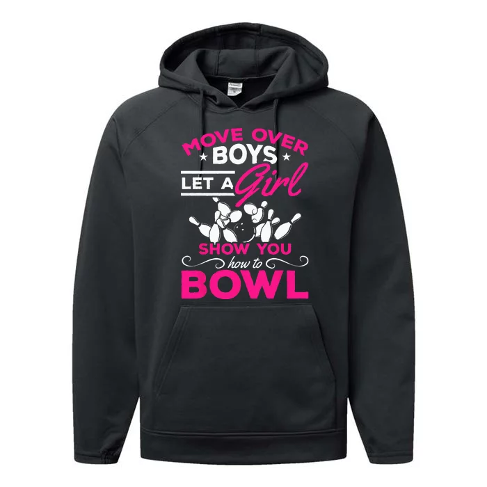 Move Over Let A Show You How To Bowl Bowling Performance Fleece Hoodie