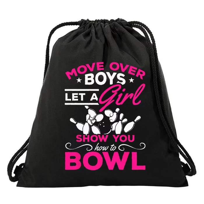 Move Over Let A Show You How To Bowl Bowling Drawstring Bag