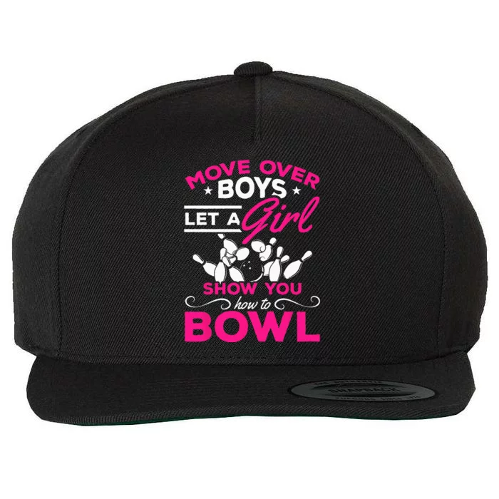 Move Over Let A Show You How To Bowl Bowling Wool Snapback Cap