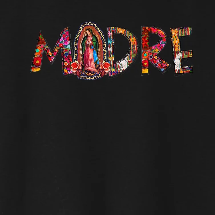 Madre Our Lady Virgen De Guadalupe Abuela Latina Mexican Women's Crop Top Tee