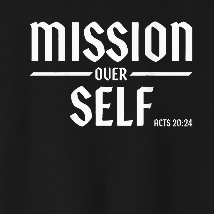 Mission Over Life Acts 2024 Women's Crop Top Tee