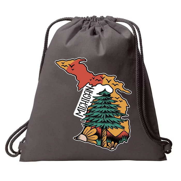 Michigan Outdoor Life Drawstring Bag