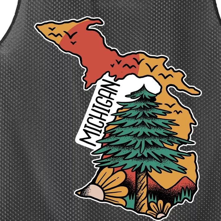 Michigan Outdoor Life Mesh Reversible Basketball Jersey Tank