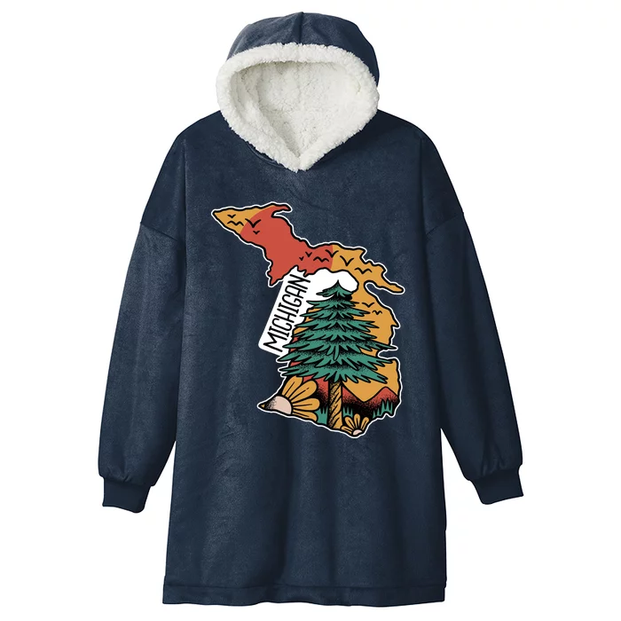 Michigan Outdoor Life Hooded Wearable Blanket