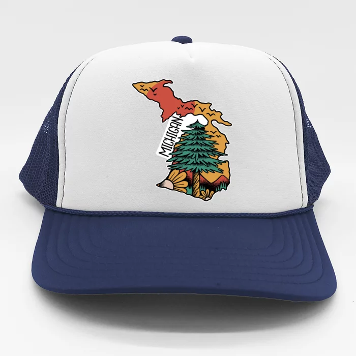 Michigan Outdoor Life Trucker Hat