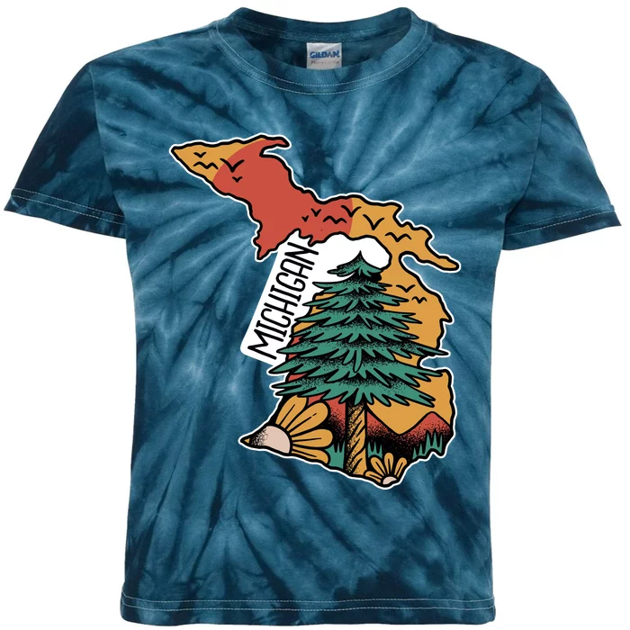 Michigan Outdoor Life Kids Tie-Dye T-Shirt