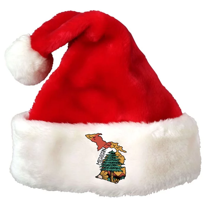 Michigan Outdoor Life Premium Christmas Santa Hat