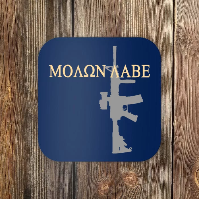 Molon Labe - Greek - Come and Take Coaster