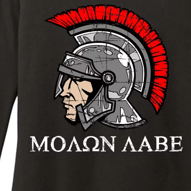 Molon Labe - Spartan Helmet Greek - Come and Take Womens CVC Long Sleeve Shirt