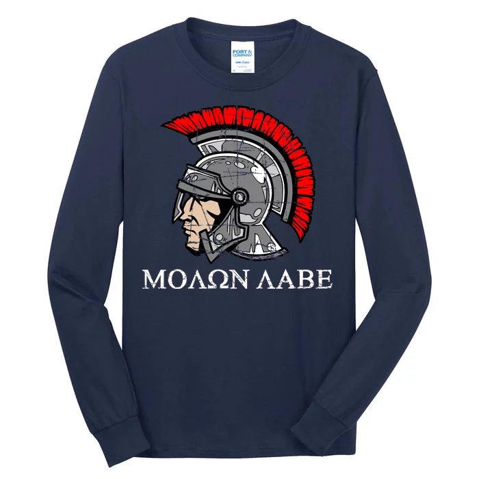 Molon Labe - Spartan Helmet Greek - Come and Take Tall Long Sleeve T-Shirt