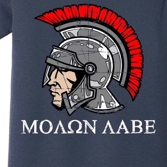 Molon Labe - Spartan Helmet Greek - Come and Take Baby Bodysuit