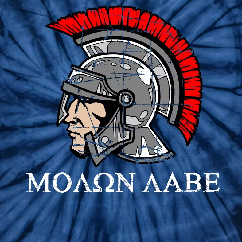 Molon Labe - Spartan Helmet Greek - Come and Take Tie-Dye T-Shirt