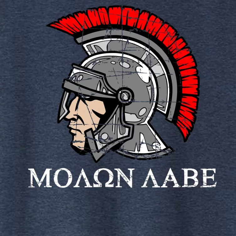 Molon Labe - Spartan Helmet Greek - Come and Take Women's Crop Top Tee