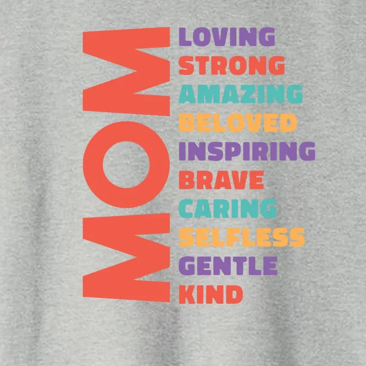 Mom Adjective Women's Crop Top Tee