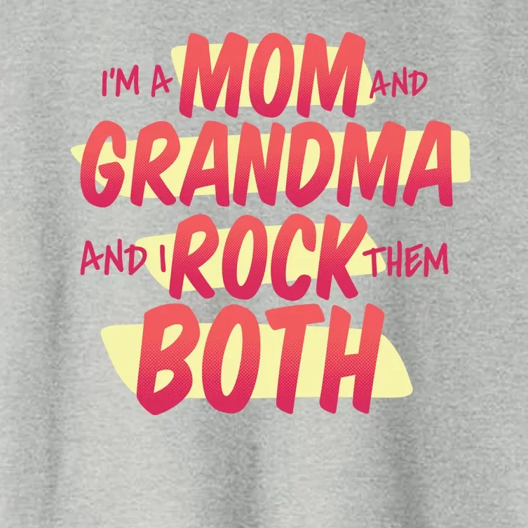 Mom And Grandma Rock Them Both Women's Crop Top Tee