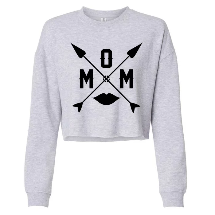 Mom Arrows Of Love Cropped Pullover Crew