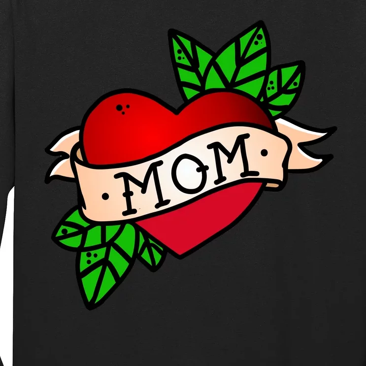 Mom Heart Tattoo Love Long Sleeve Shirt