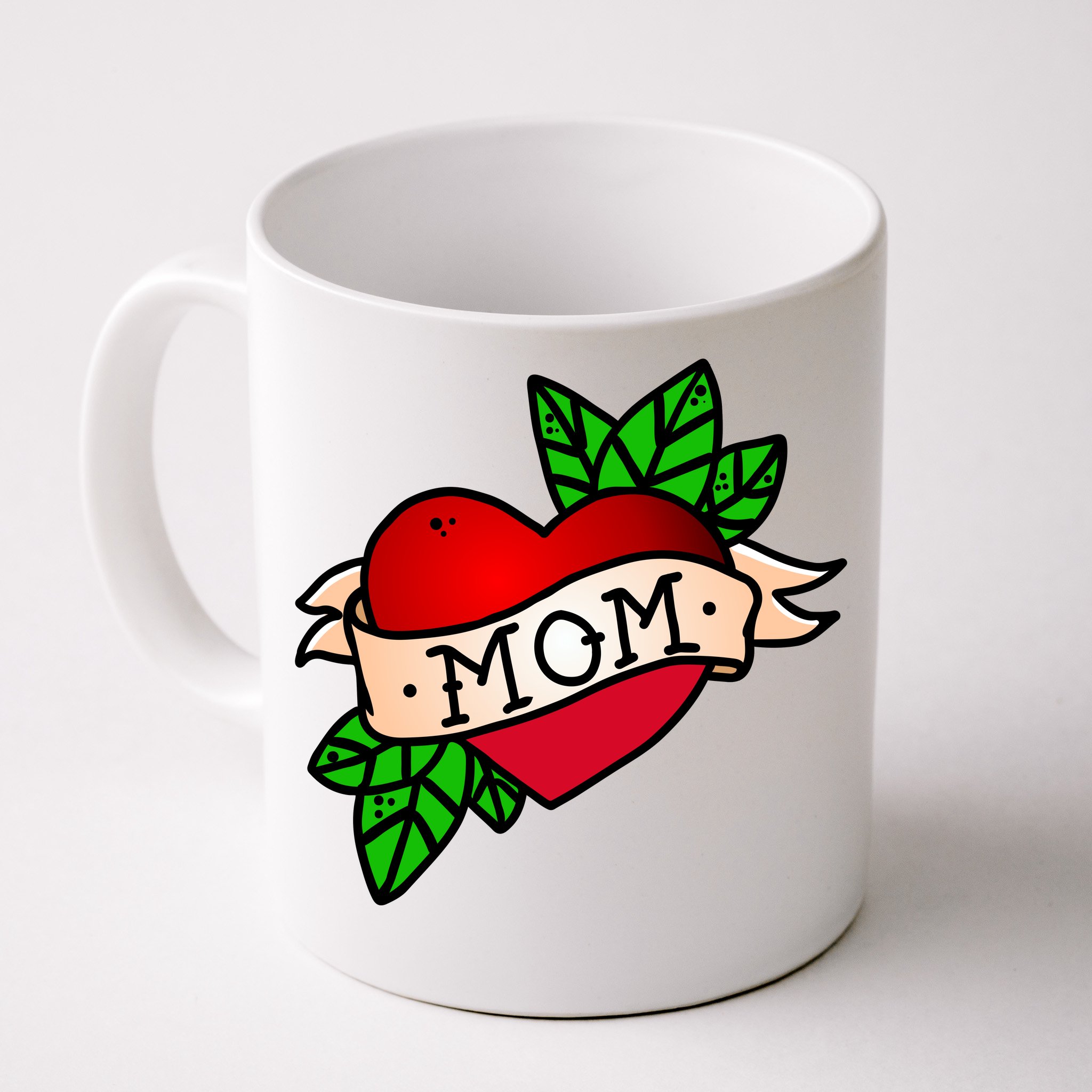 Mom with Heart Coffee Mug