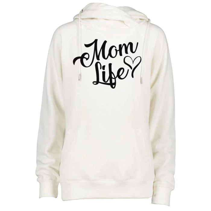 Mom Life Womens Funnel Neck Pullover Hood