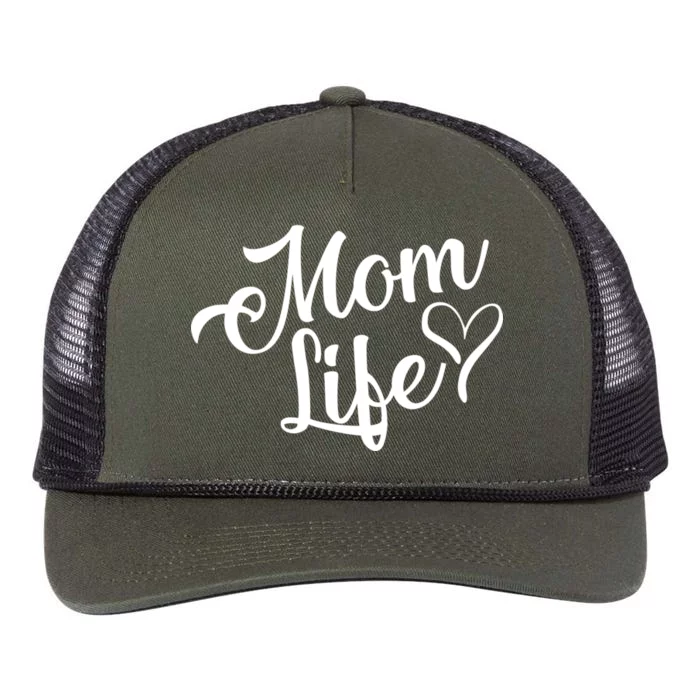 Mom Life Retro Rope Trucker Hat Cap