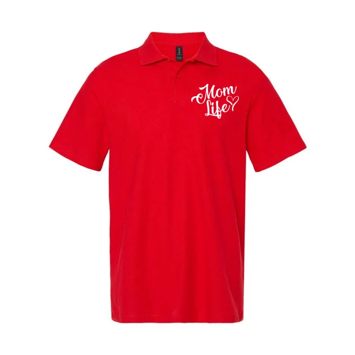 Mom Life Softstyle Adult Sport Polo