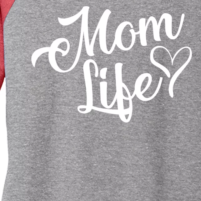 Mom Life Women's Tri-Blend 3/4-Sleeve Raglan Shirt