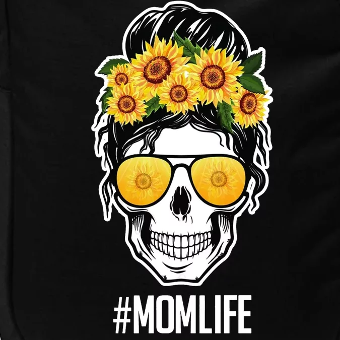 Mom Life Sunflower Skull Impact Tech Backpack