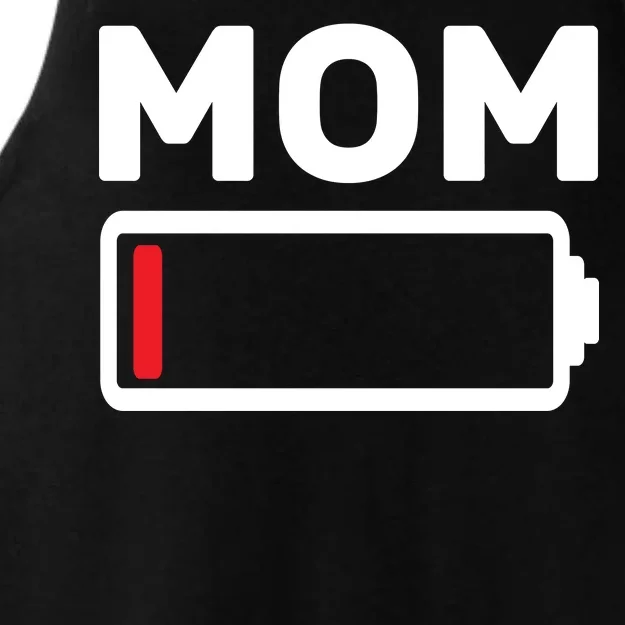 Mom Low Battery Ladies Tri-Blend Wicking Tank