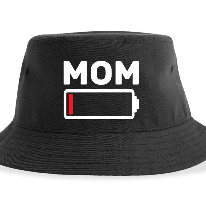 Mom Low Battery Sustainable Bucket Hat