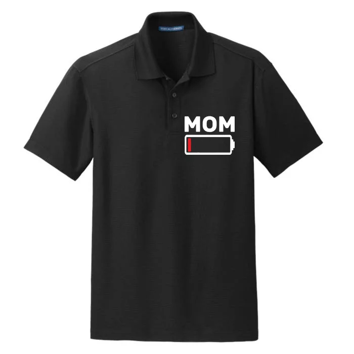 Mom Low Battery Dry Zone Grid Performance Polo