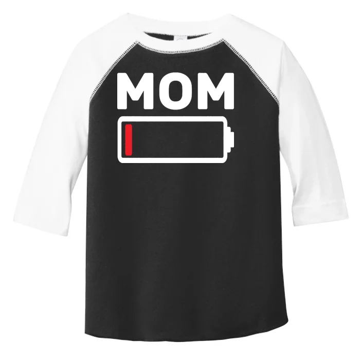 Mom Low Battery Toddler Fine Jersey T-Shirt