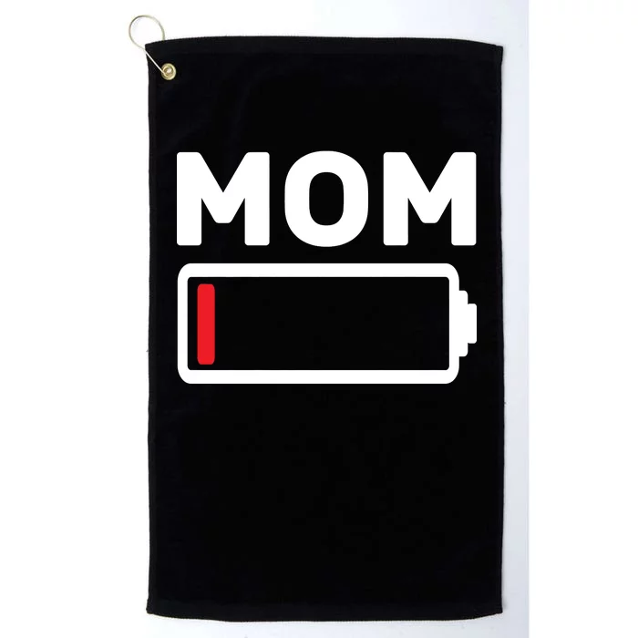 Mom Low Battery Platinum Collection Golf Towel