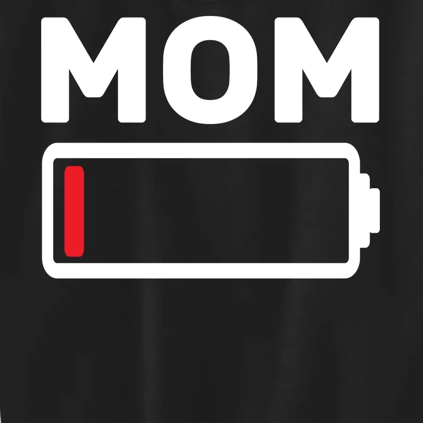 Mom Low Battery Kids Sweatshirt