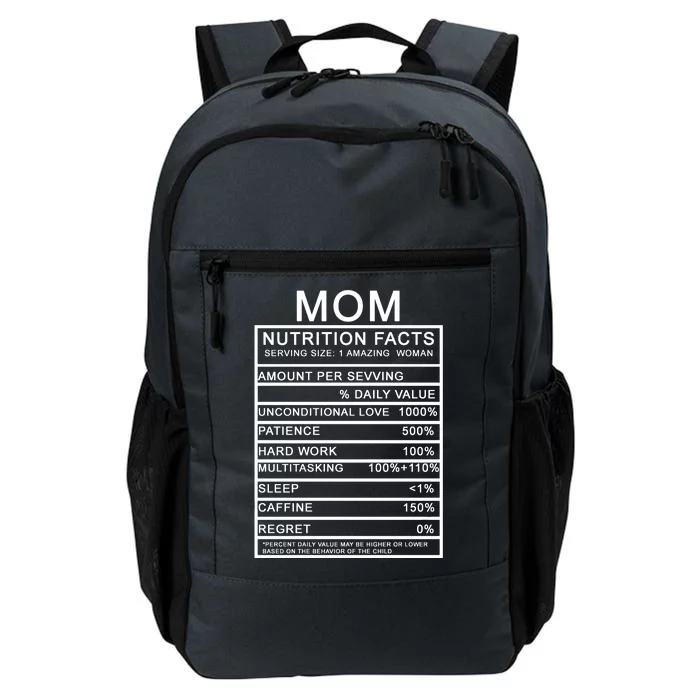 Mom Nutritional Facts Funny Daily Commute Backpack