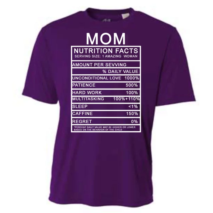 Mom Nutritional Facts Funny Cooling Performance Crew T-Shirt