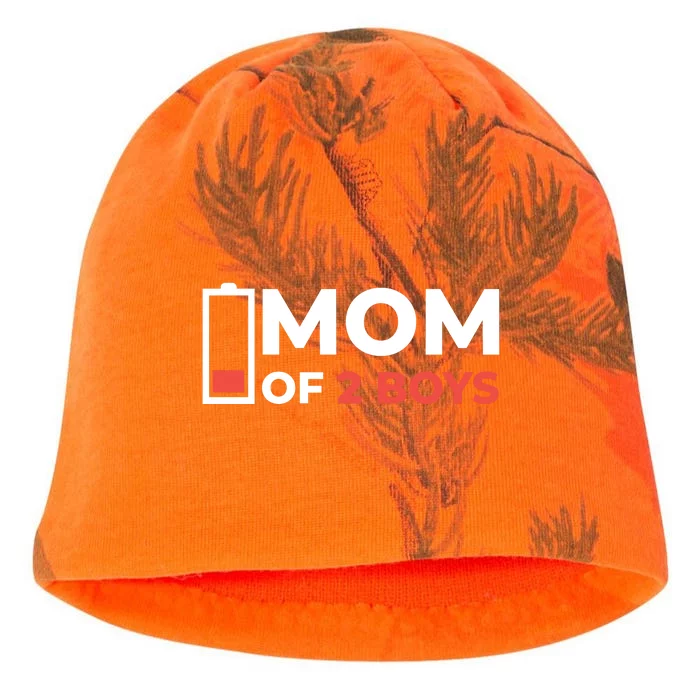 Mom Of 2 Boys Low Battery Kati - Camo Knit Beanie