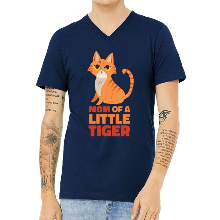 Mom Of A Little Tiger V-Neck T-Shirt