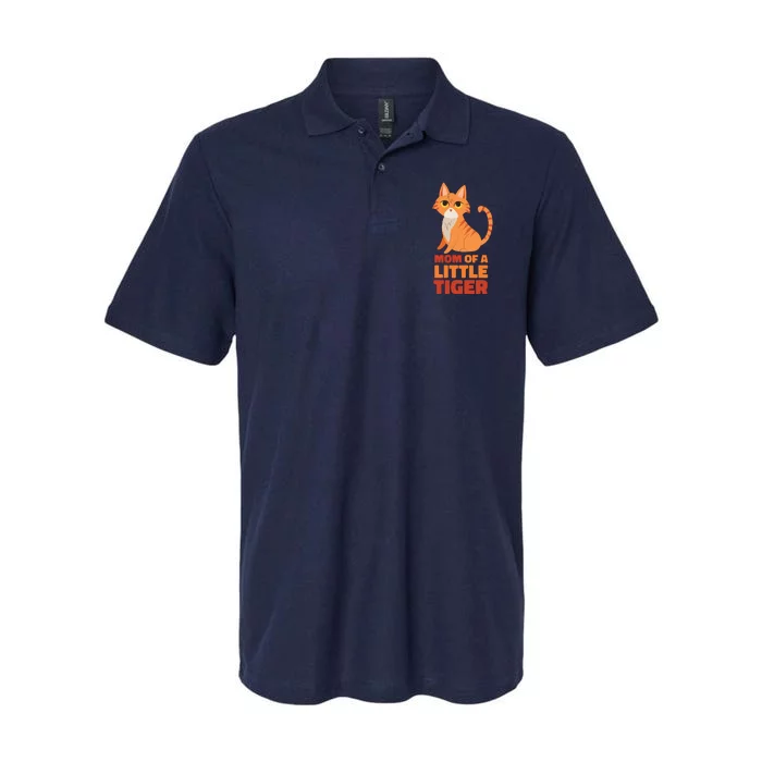 Mom Of A Little Tiger Softstyle Adult Sport Polo