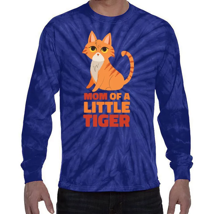 Mom Of A Little Tiger Tie-Dye Long Sleeve Shirt