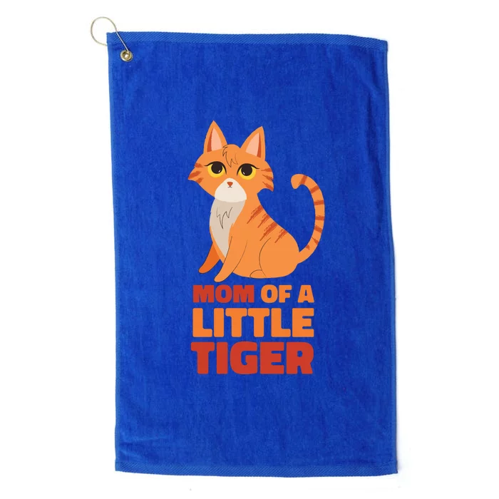 Mom Of A Little Tiger Platinum Collection Golf Towel