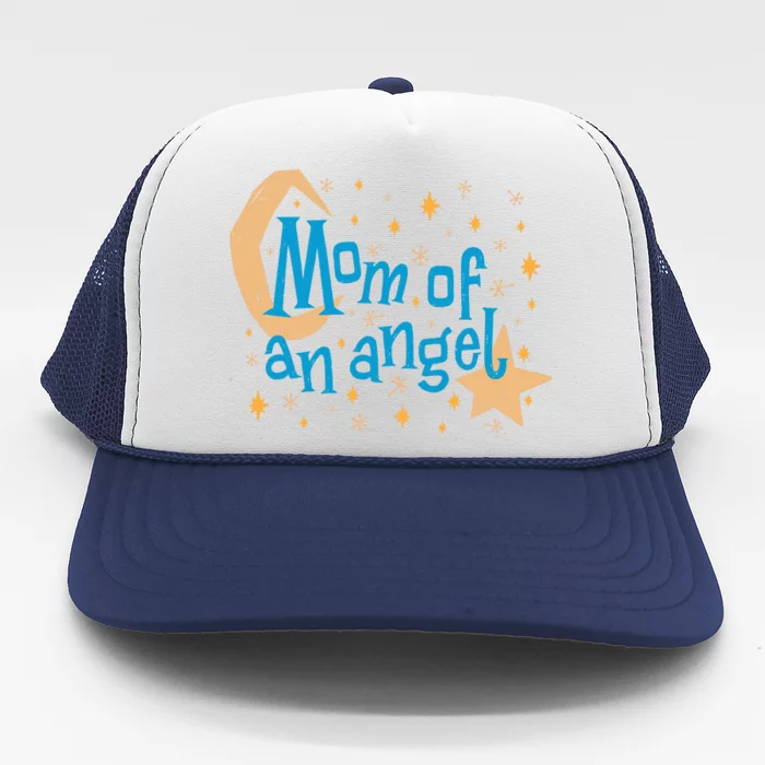 Mom Of An Angel Trucker Hat