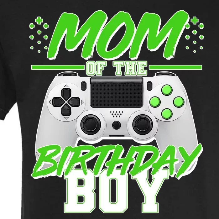 Mom Of Birthday Boy Video Gamer Garment-Dyed Heavyweight T-Shirt