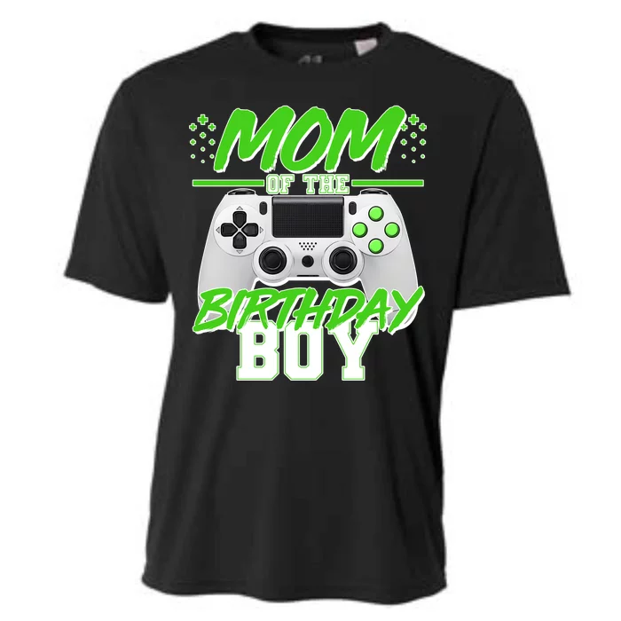 Mom Of Birthday Boy Video Gamer Cooling Performance Crew T-Shirt