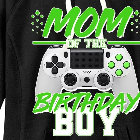 Mom Of Birthday Boy Video Gamer Women's Fleece Hoodie