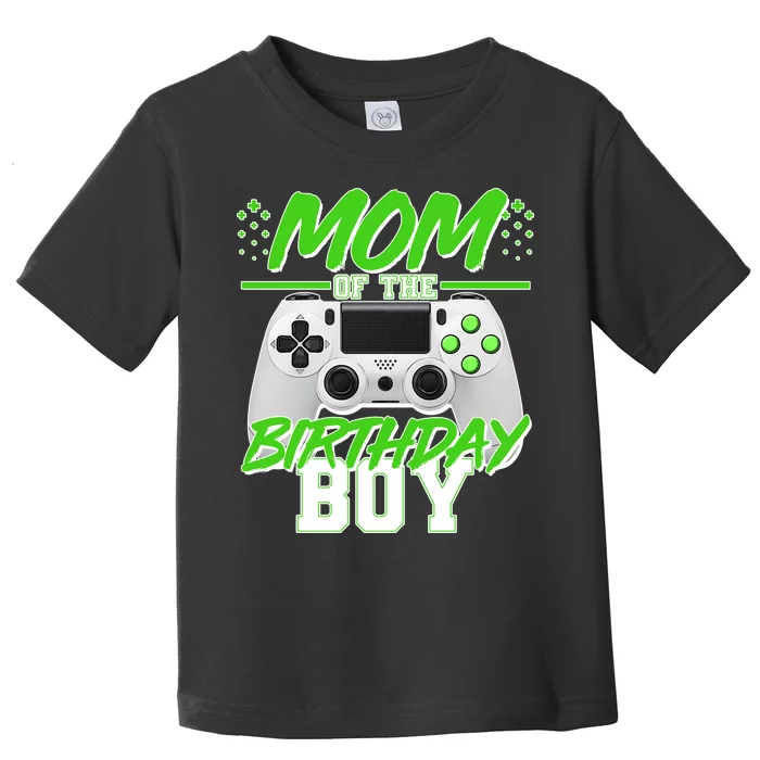 Mom Of Birthday Boy Video Gamer Toddler T-Shirt