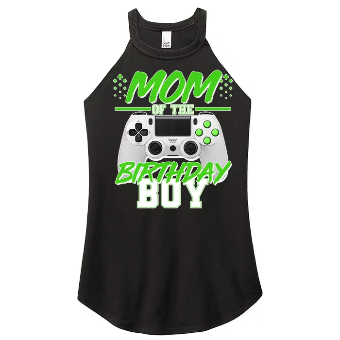 Mom Of Birthday Boy Video Gamer Women’s Perfect Tri Rocker Tank