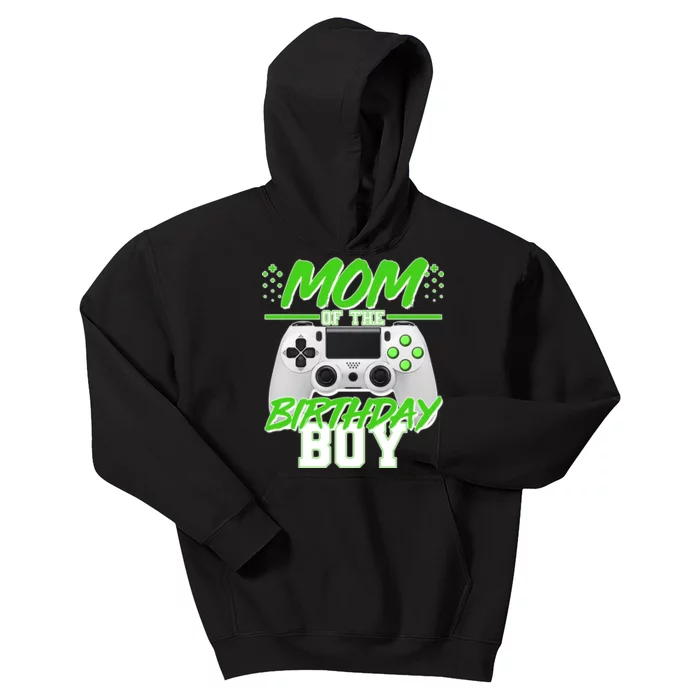 Mom Of Birthday Boy Video Gamer Kids Hoodie