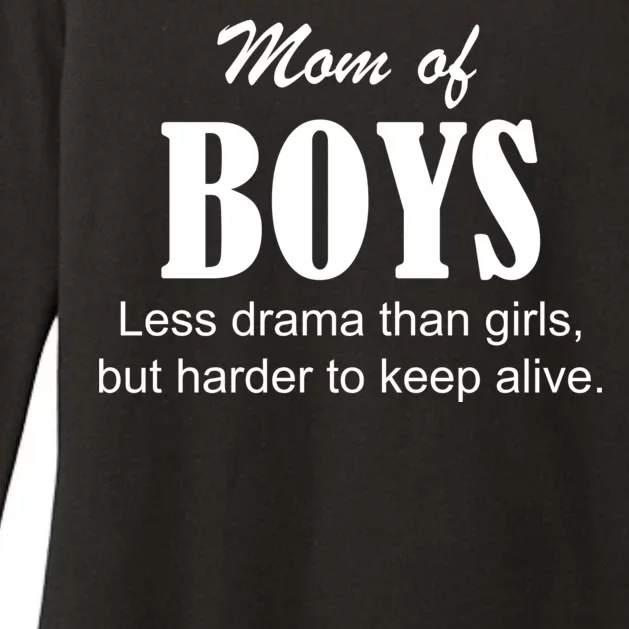 Mom Of Boys Womens CVC Long Sleeve Shirt